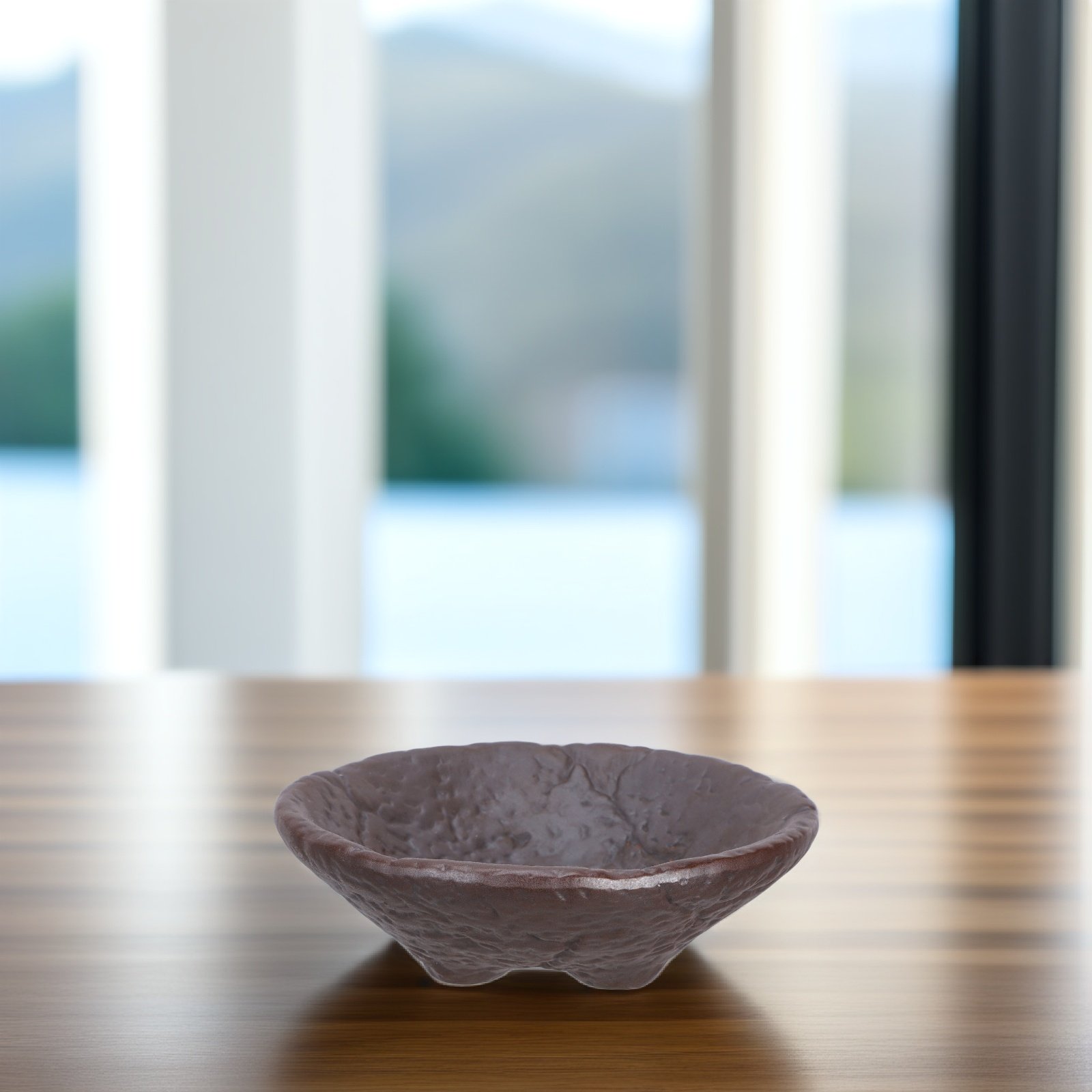 Bonsai Garden For Desk - Round Ceramic Bonsai Pot Handmade Japanese