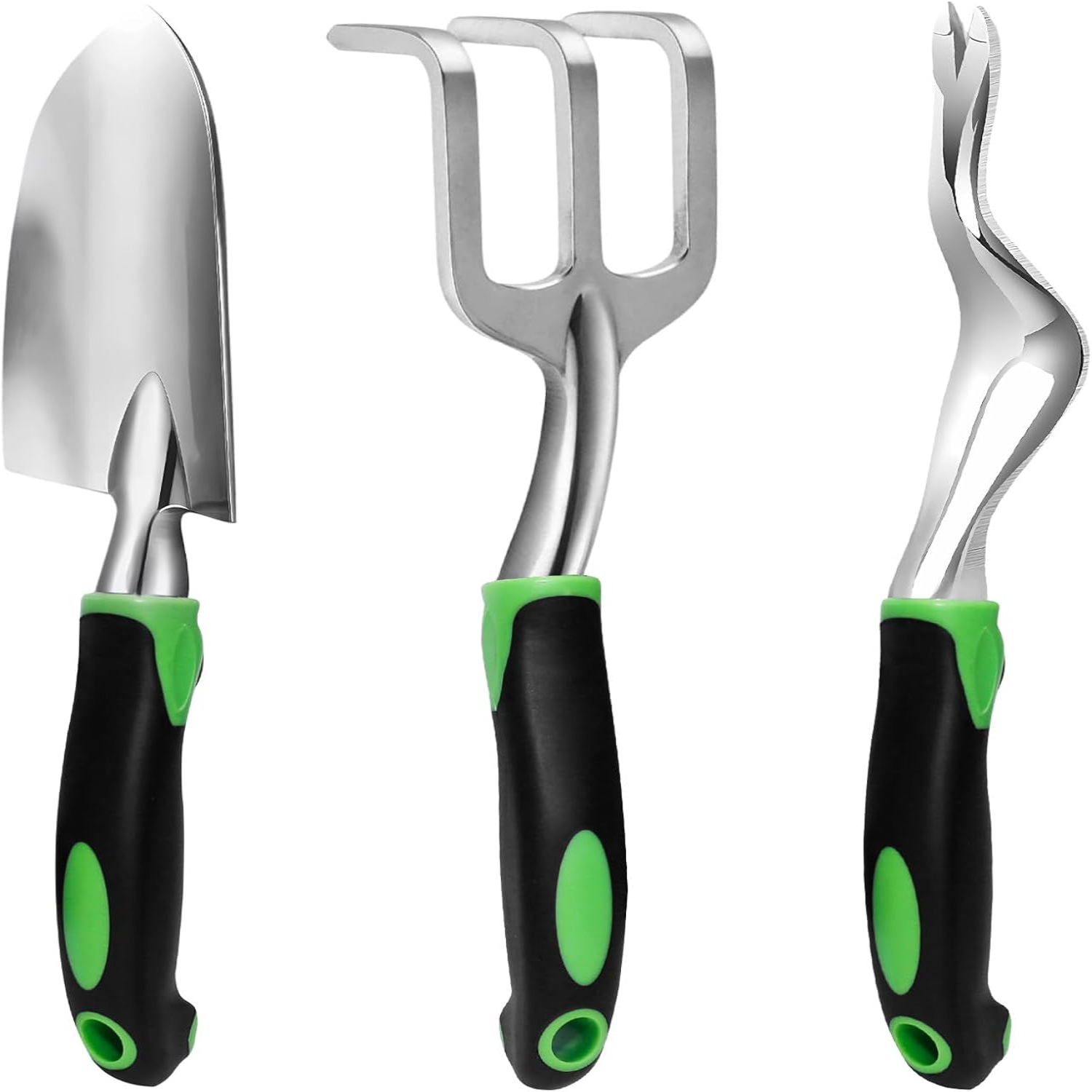Soil Scoop Tool - Garden hand tools set,3PCS Aluminum Heavy