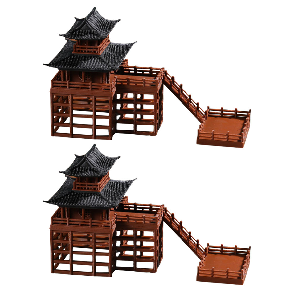 2Pcs Stilt Miniature Japanese  - Bonsai Garden For Desk ulasan dan harga