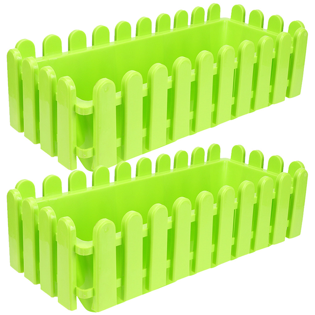 2Pcs Flowerpot Fence Window Bo - Bonsai Garden Plants ulasan dan harga