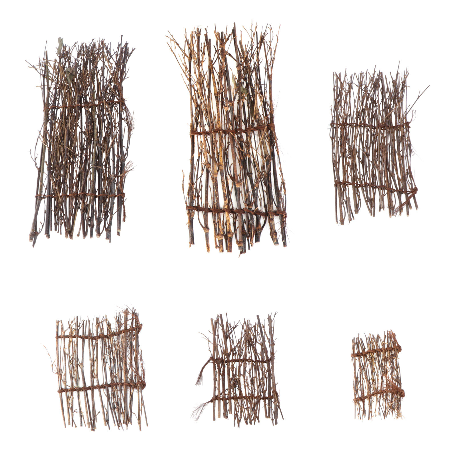 6Pcs Bamboo Fence Mat Handmade - Bonsai Garden Sushi ulasan dan harga