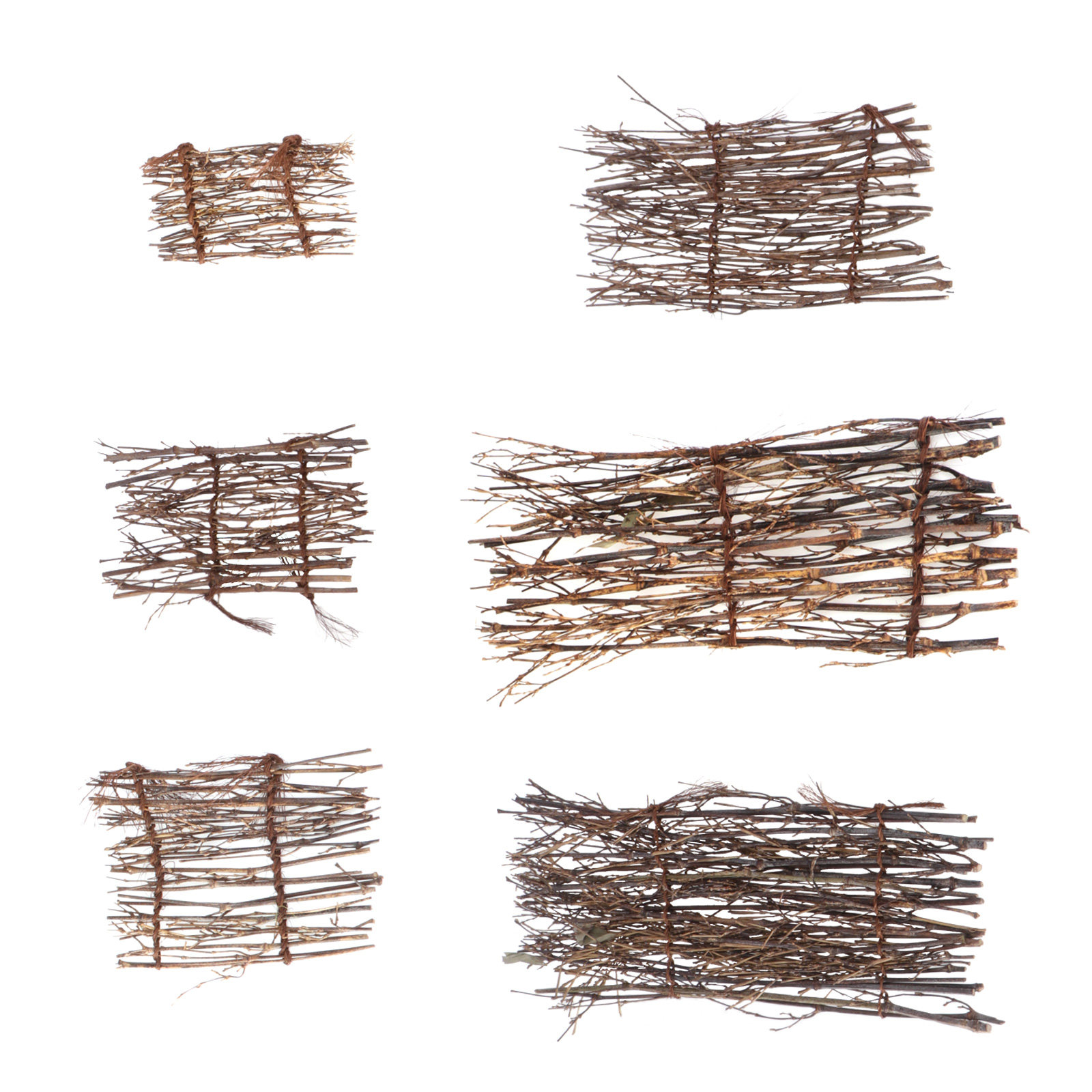 6Pcs Bamboo Fence Mat Handmade - Bonsai Garden Sushi ulasan dan harga