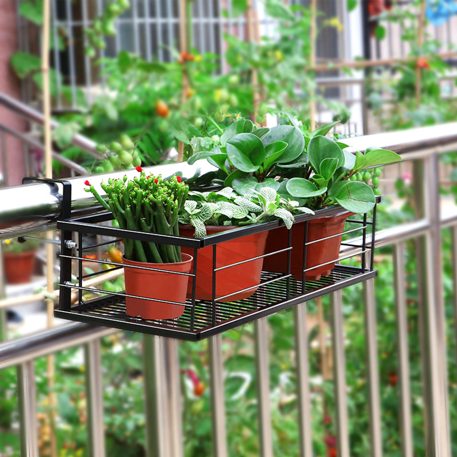1Pcs Balcony Hanging Flower Po - Bonsai Garden Plants ulasan dan harga