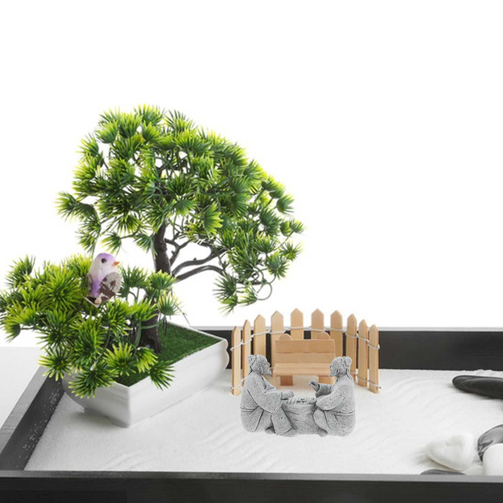 2Pcs Premium Mini Craft Landsc - Bonsai Garden For Desk ulasan dan harga