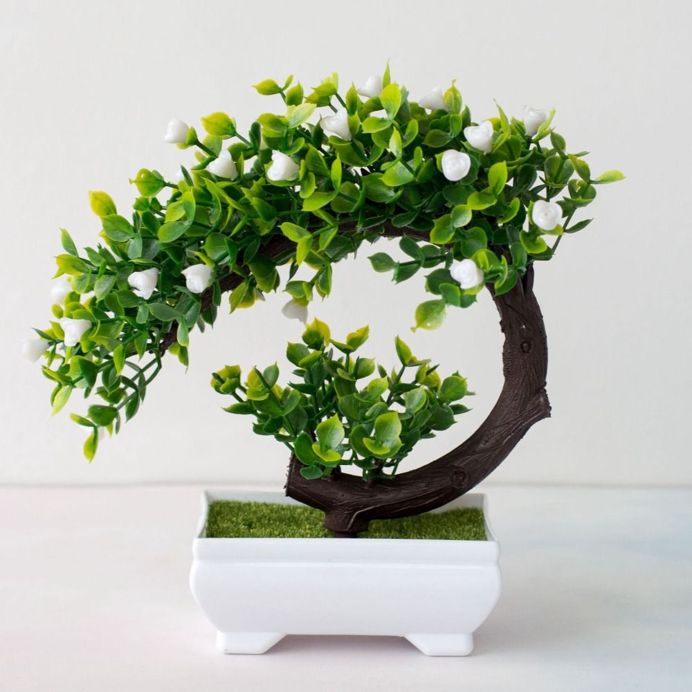 Pot New Artificial Plants Bons - Bonsai Garden For Desk ulasan dan harga