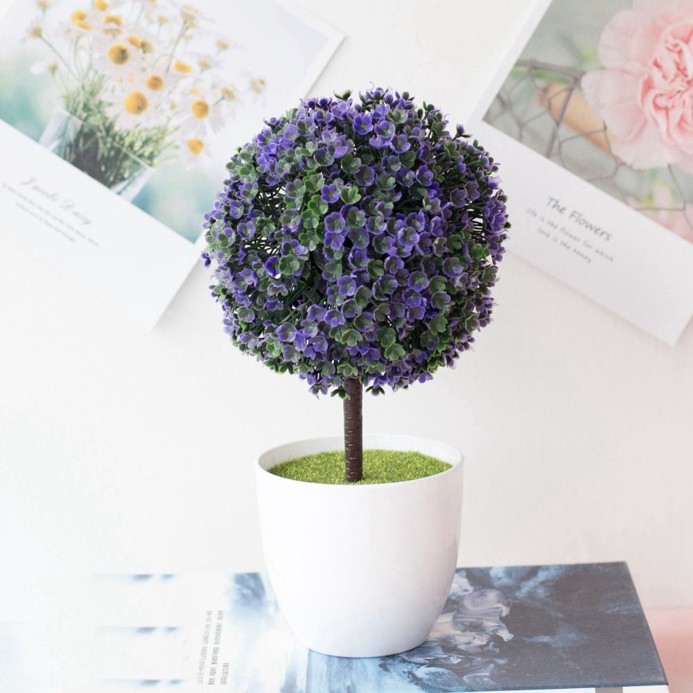 Pot New Artificial Plants Bons - Bonsai Garden For Desk ulasan dan harga