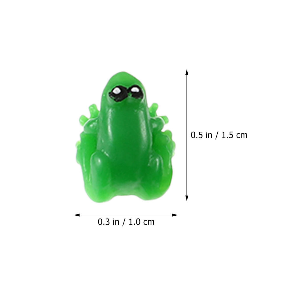 10Pcs Mini Frog Statue Resin G - Bonsai Garden For Desk ulasan dan harga