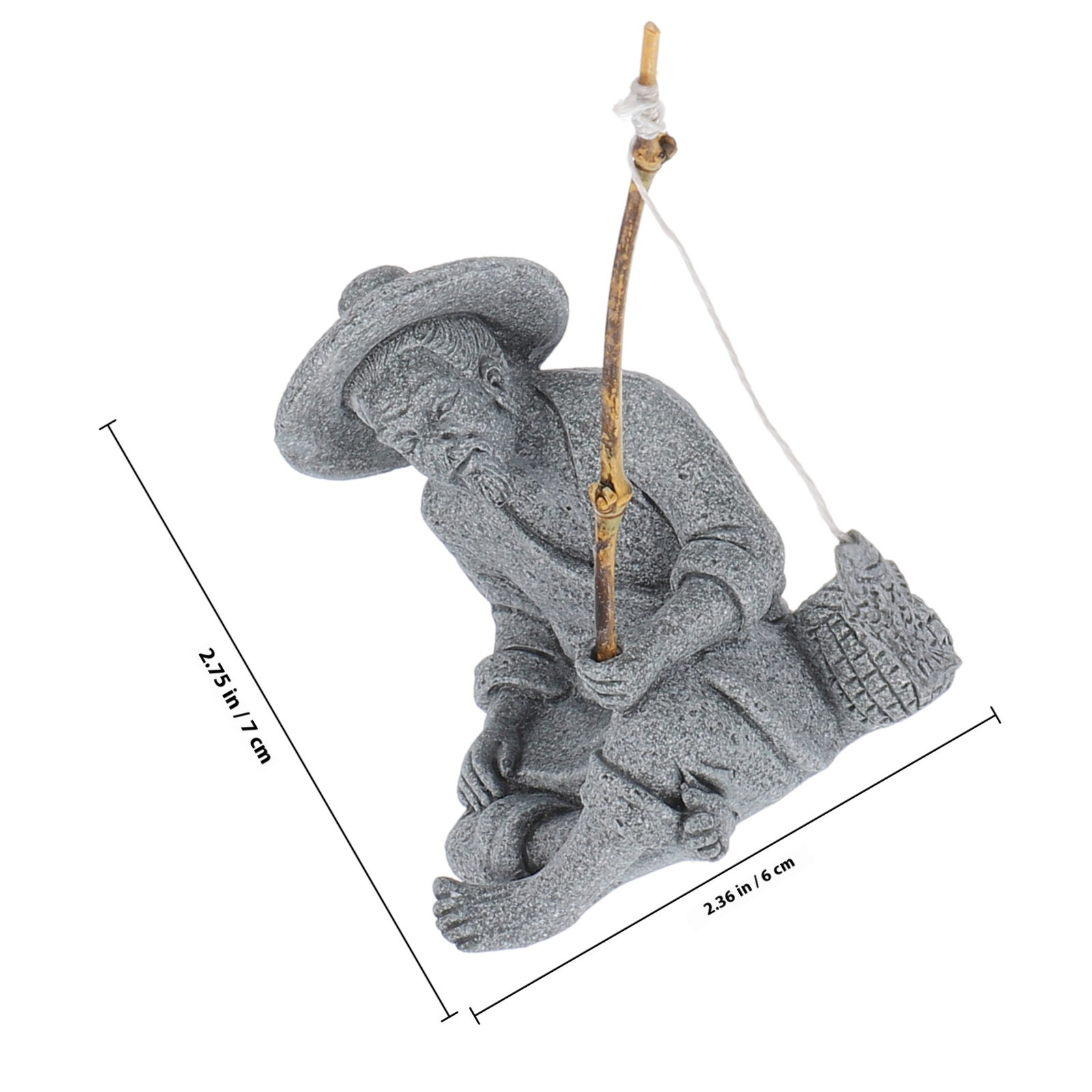 Lifelike Mini Fisherman Garden - Elemental Bonsai Garden ulasan dan harga